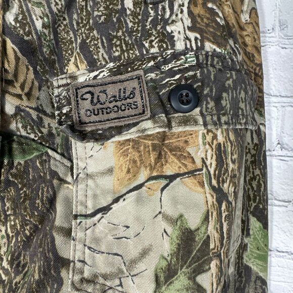 Vintage Wall’s Outdoor Camo Pants Men's 34-36 Real Tree Hunting Hiking Outdoors - Picture 6 of 14